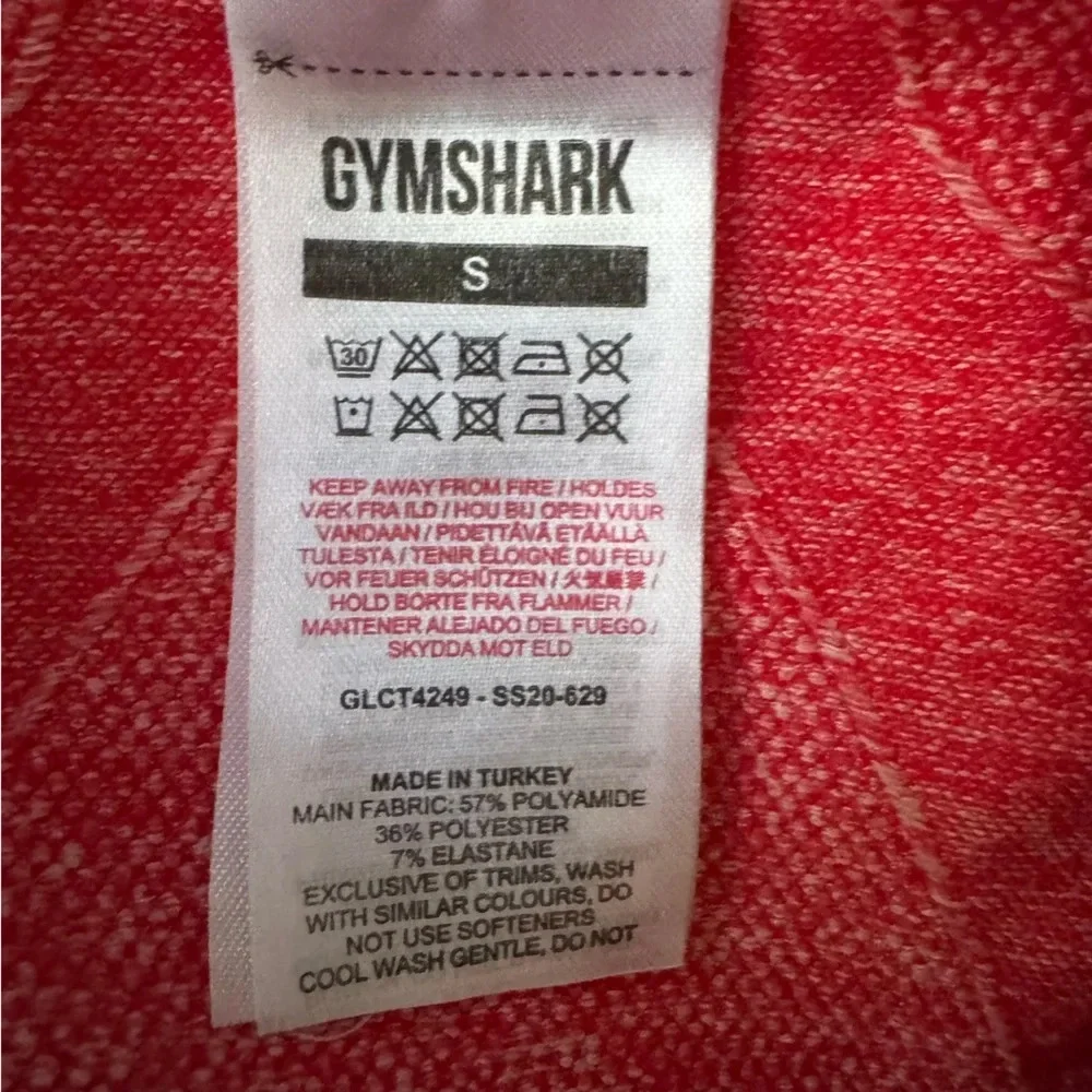 GYMSHARK FLEX SPORTS LONG SLEEVE CROP TOP Women’s size Small - Picture 7 of 9